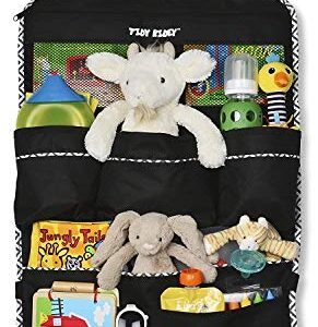 Backseat Organizer, EXTRA LARGE Size, Car Organizer for Kids- #1 Kids Toy Storage- Travel Accessories, Car Seat Protector-Kick Mat, Durable Material (Large)