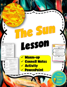 the sun- space interactive notebook lesson