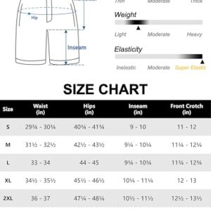 Little Donkey Andy Men’s Ultra-Stretch Quick Dry Lightweight Bermuda Shorts Drawstring Zipper Pocket Hiking Travel Golf Sage S