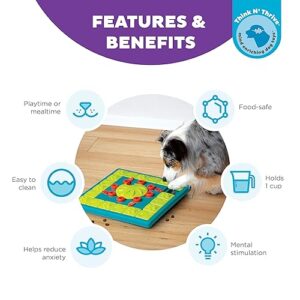 Outward Hound Nina Ottosson Multipuzzle Dog Puzzle Interactive Treat Puzzle Dog Enrichment Dog Toy, Level 4 Expert Dog Puzzle, Blue