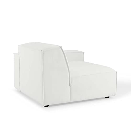 Modway Restore Upholstered Fabric Sectional, 3 Seater Sofa, White