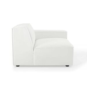 Modway Restore Upholstered Fabric Sectional, 3 Seater Sofa, White