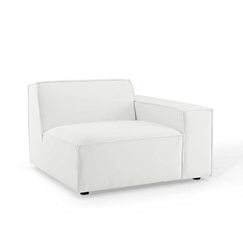 Modway Restore Upholstered Fabric Sectional, 3 Seater Sofa, White