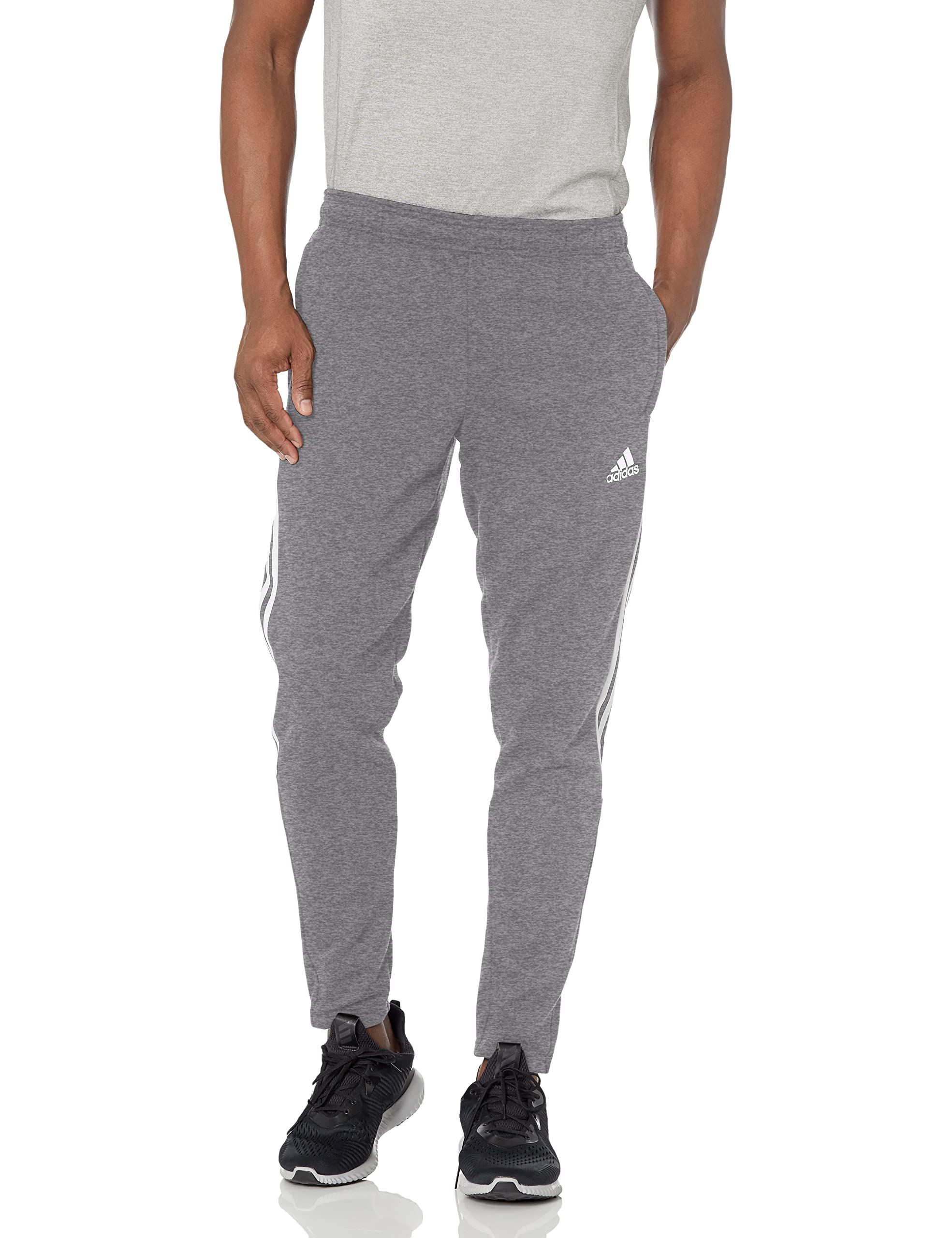 adidas mens Tiro 21 Sweatpants Grey Melange Large