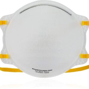 TITAN PROTECT NIOSH Certified MAKRITE 9500-N95 Pre-Formed Cone Particulate Respirator Mask, M/L Size (Pack of 20 Masks)