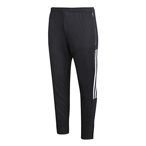 adidas Men's Tiro 21 Track Pants, Black/White, Small