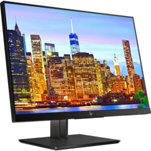 HP Z24i G2 24 Inch 1920 x 1200 IPS LED Backlit Monitor (1JS08A8#ABA) 2-Pack Display Bundle with Desk Mount Clamp Fully Adjustable Dual Monitor Stand