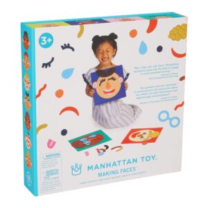 Manhattan Toy Making Faces 34-Piece Bilingual Emotion Toy for Kids 3 Years and Up for English and French Learning