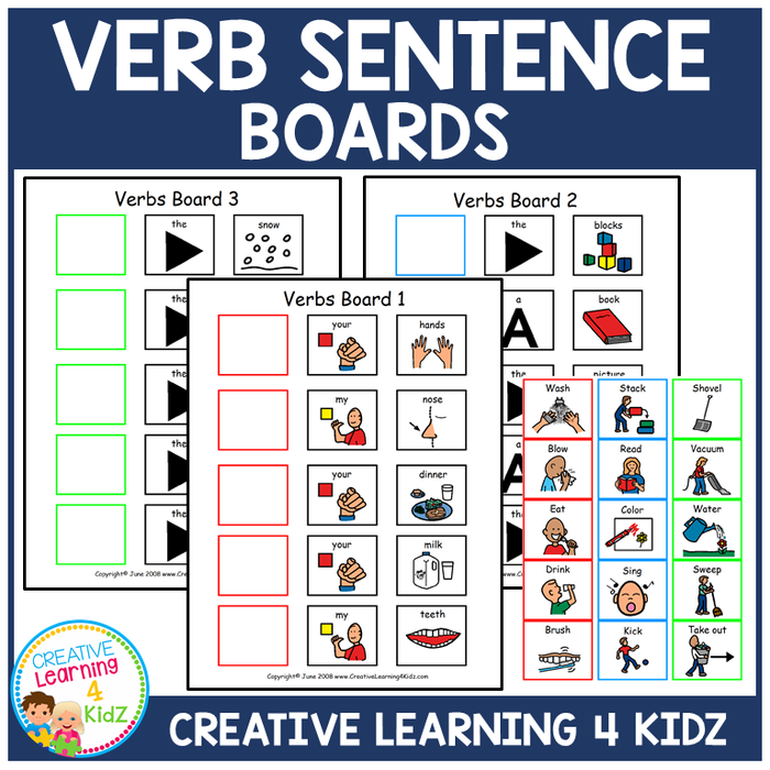 Verb Sentence Boards