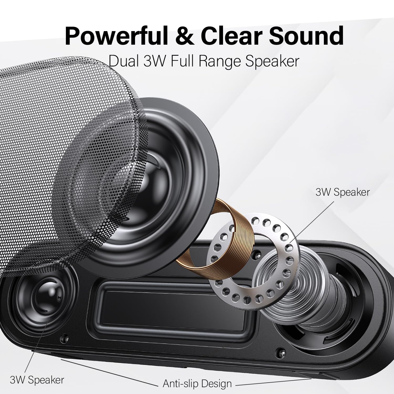 ZETIY Updated Computer Speaker, USB Powered Speaker for Desktop,Windows PC,Mac. Portable Mini Sound bar-Plug and Play with Volume Control and Mute Button (USB-C to USB Adapter Included)