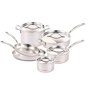 kirkland signature cos1119338 cooking & dining›cookware pot & pan sets, stainless steel