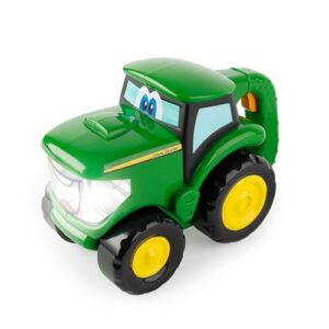 john deere johnny tractor toy and flashlight, ages 18 months and up for unisex children, green