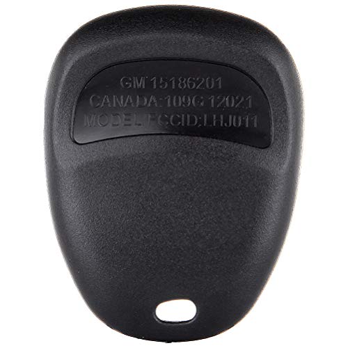 SCITOO Replacement for Shell 3 Buttons Pad Outer shell Keyless Entry Remote Car Key Fob Case 2003-2006 Chevrolet Buick Saturn Cadillac Hummer Pontiac 4PCS FCC 21997127B 15132198B