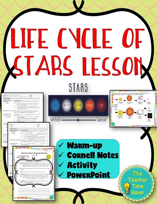 Life Cycle of Stars- Space Lesson