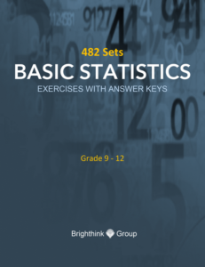 basic statistics exercises | printable exercises | 482 sets | grade 9-12