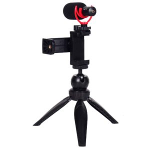 Vitopal VM-i2 Universal Video Microphone Kit for Smartphones, DSLR Camera, Vlogging, Recording Music, Live Streaming (VM-i2=VM-i1+Tripod Kit)