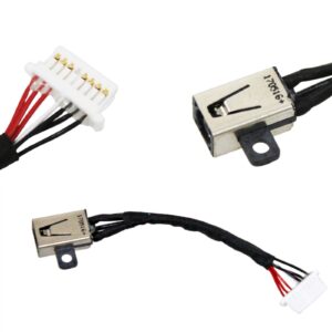 gintai dc power jack with cable for dell in-spiron 7586 7786/15 (7590)/ 2-in-1 7778 7779 7386/13 7390 2-in-1/15 7586 17 7786/7791 2-in-1/series laptop 06vv22 nd3n8 0nd3n8 450.0ez0a.0011