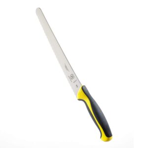 Mercer Culinary Millennia Colors Bread Knife, 10-Inch Wavy Edge Wide, Yellow