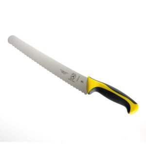 Mercer Culinary Millennia Colors Bread Knife, 10-Inch Wavy Edge Wide, Yellow