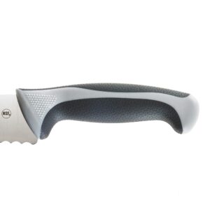 Mercer Culinary Millennia Colors Stainless Steel Bread Knife 10-Inch Wavy Edge Wide, Gray