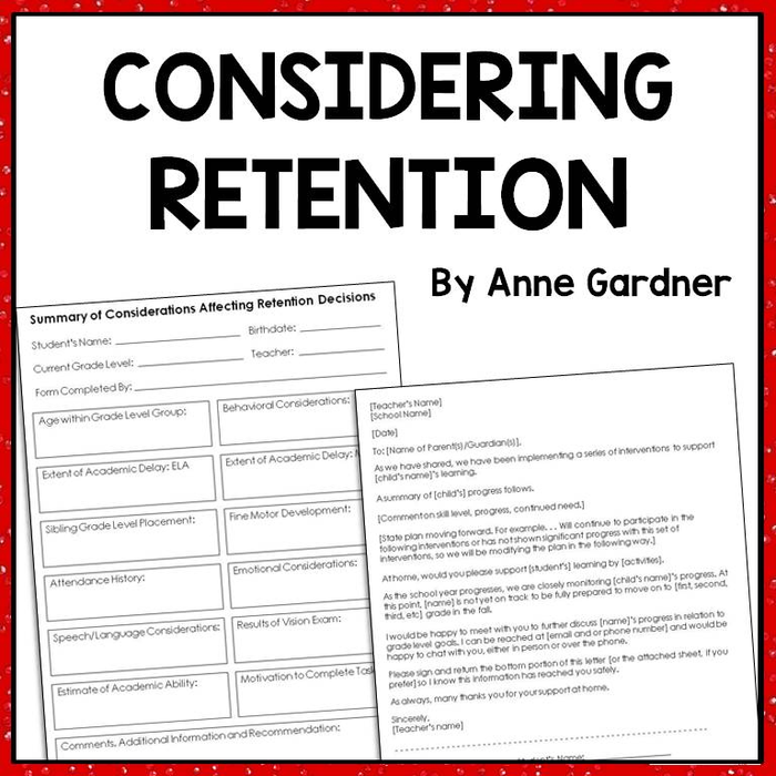 Factors to Consider in Regards to Retention: Information for Parents and Teachers