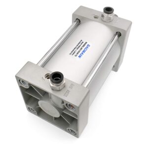 Baomain Pneumatic Air Cylinder SC 100 x 75 PT 1/2; Bore: 4", Stroke: 3"; Screwed Piston Rod Dual Action