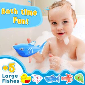 Goody King Magnetic Fishing Game Pool Toys for Kids - Outdoor Indoor Carnival Party Water Bath Toy for Toddlers 1-3 4 5 6 Years Old 2 Players Gift (Medium)