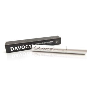 Davocy Magnetic Eyeliner for Magnetic Eyelashes, Strong Hold, Latex-Free, Waterproof Magnetic Eyeliner for Sensitive Eyes, No Glue Needed, Surper Large Capacity, 6ML 0.18OZ