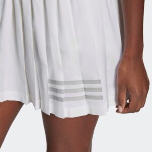 adidas womens Club Tennis Pleated Skirt Dress, White/Grey, X-Small US