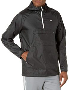 adidas,mens,activated tech windbreaker,black,large
