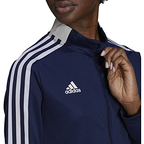 adidas womens Tiro 21 Track Jacket Team Navy Blue Medium