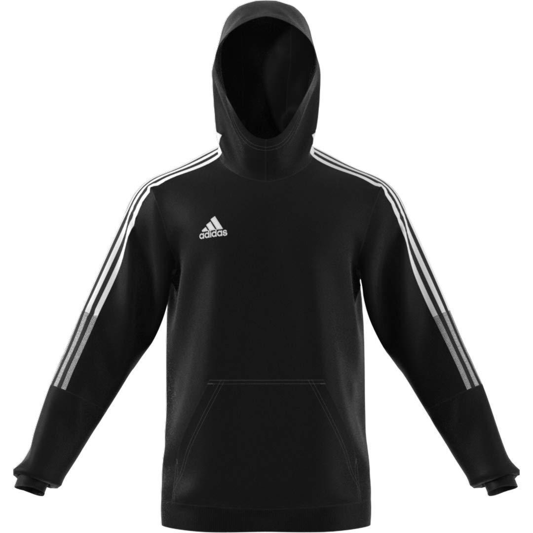 adidas mens Tiro 21 Sweat Hoodie Jacket, Black, Large US