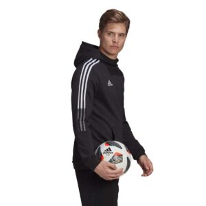 adidas mens Tiro 21 Sweat Hoodie Jacket, Black, Large US