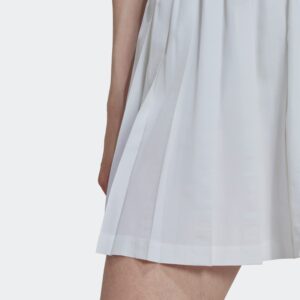 adidas Women's Club Tennis Pleated Skirt, White/Grey, Medium