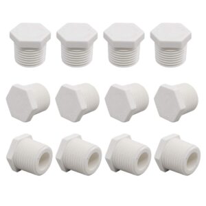 xtremeamazing 1/2 inch water heater drain plug for rv camper and atwood water heaters white 11630 91857 pack of 12