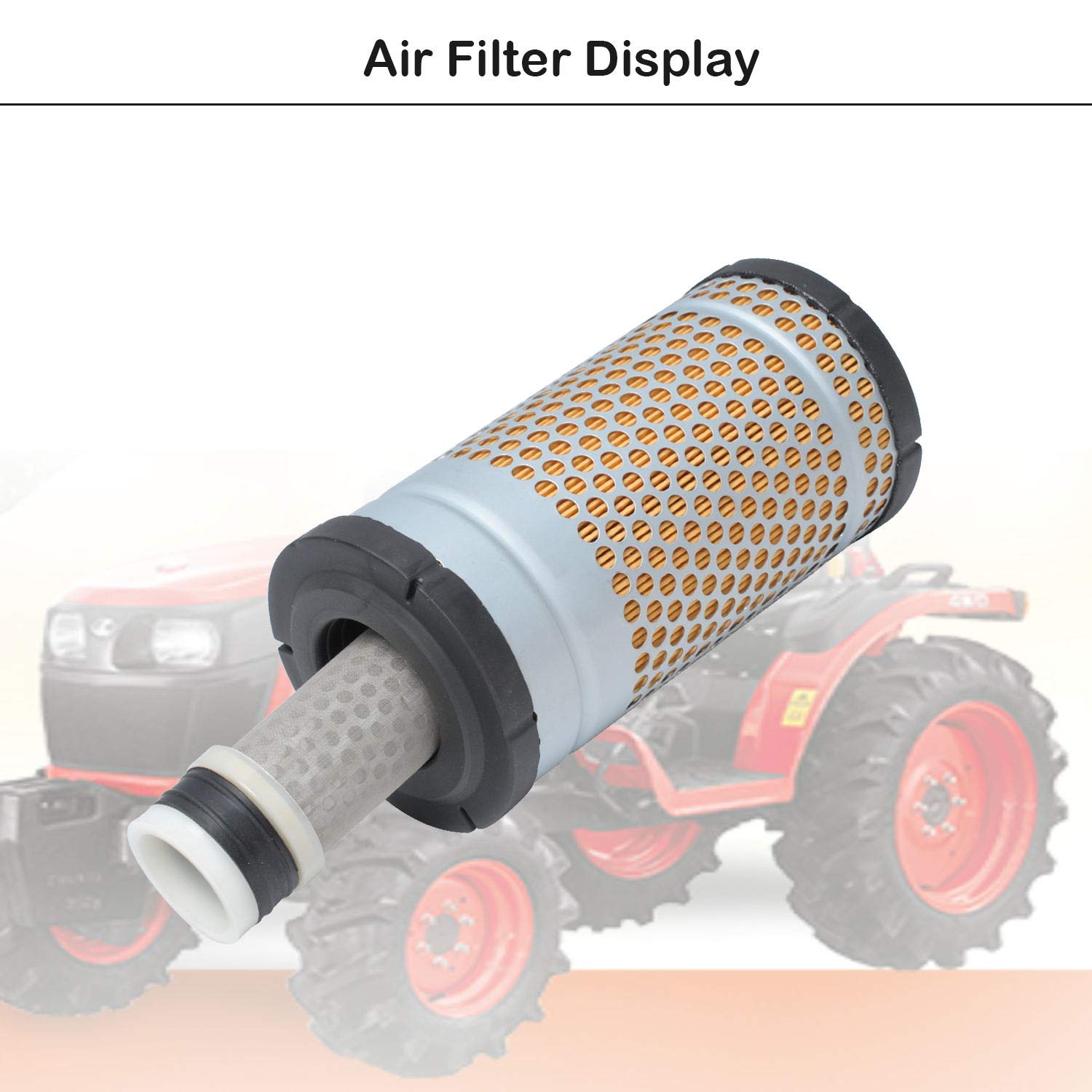 6C060-99410 Air Filter for compatible with Kubota 6C060-99410-A, K7311-82390-C, 6A100-82630-C Replace Model B1410, B1610, B2710 with 32721-58242 Inner Filter