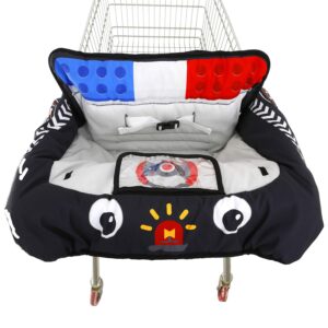 cute police car design grocery cart cover for baby