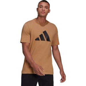 adidas mens bic badge of sport tee cardboard small