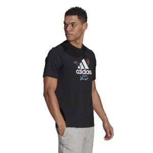 adidas mens CRTN Logo Tee Black Small