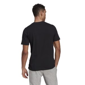 adidas mens CRTN Logo Tee Black Small