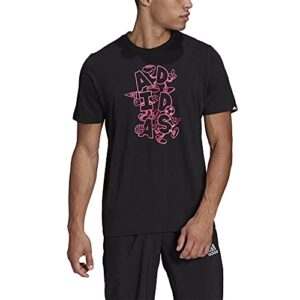 adidas mens CRTN Outline Tee Black Small