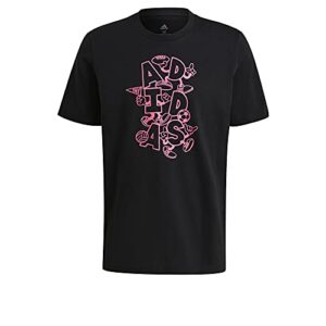 adidas mens CRTN Outline Tee Black Small