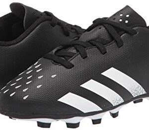 adidas Firm Ground Predator Freak .4 Soccer Shoe (boys) Black/White/Black 6 Big Kid