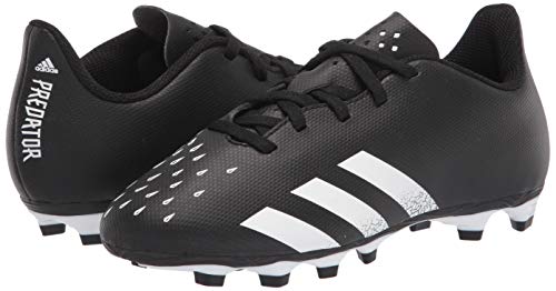 adidas Firm Ground Predator Freak .4 Soccer Shoe (boys) Black/White/Black 6 Big Kid