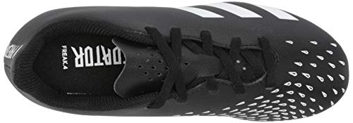 adidas Firm Ground Predator Freak .4 Soccer Shoe (boys) Black/White/Black 6 Big Kid