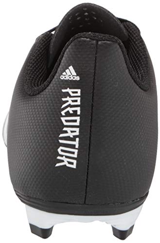 adidas Firm Ground Predator Freak .4 Soccer Shoe (boys) Black/White/Black 6 Big Kid