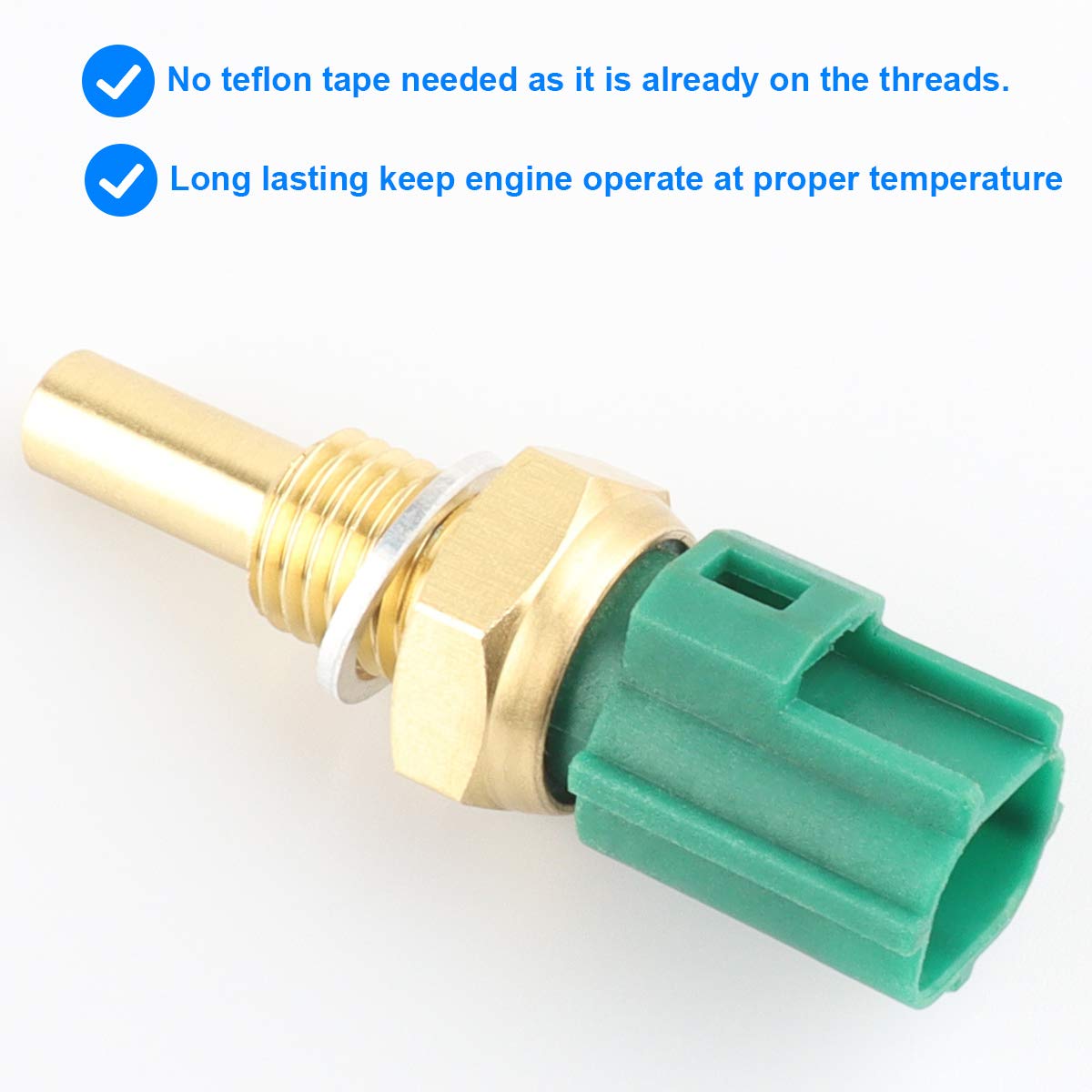 Coolant Temperature Sensor, ECT Temp Sensor D583 19022018 Compatible with Toyota Lexus Mazda - 4Runner Avalon Camry Corolla Highlander Matrix Prius RAV4 Sienna Solara Tacoma Tundra ES300 RX300, More