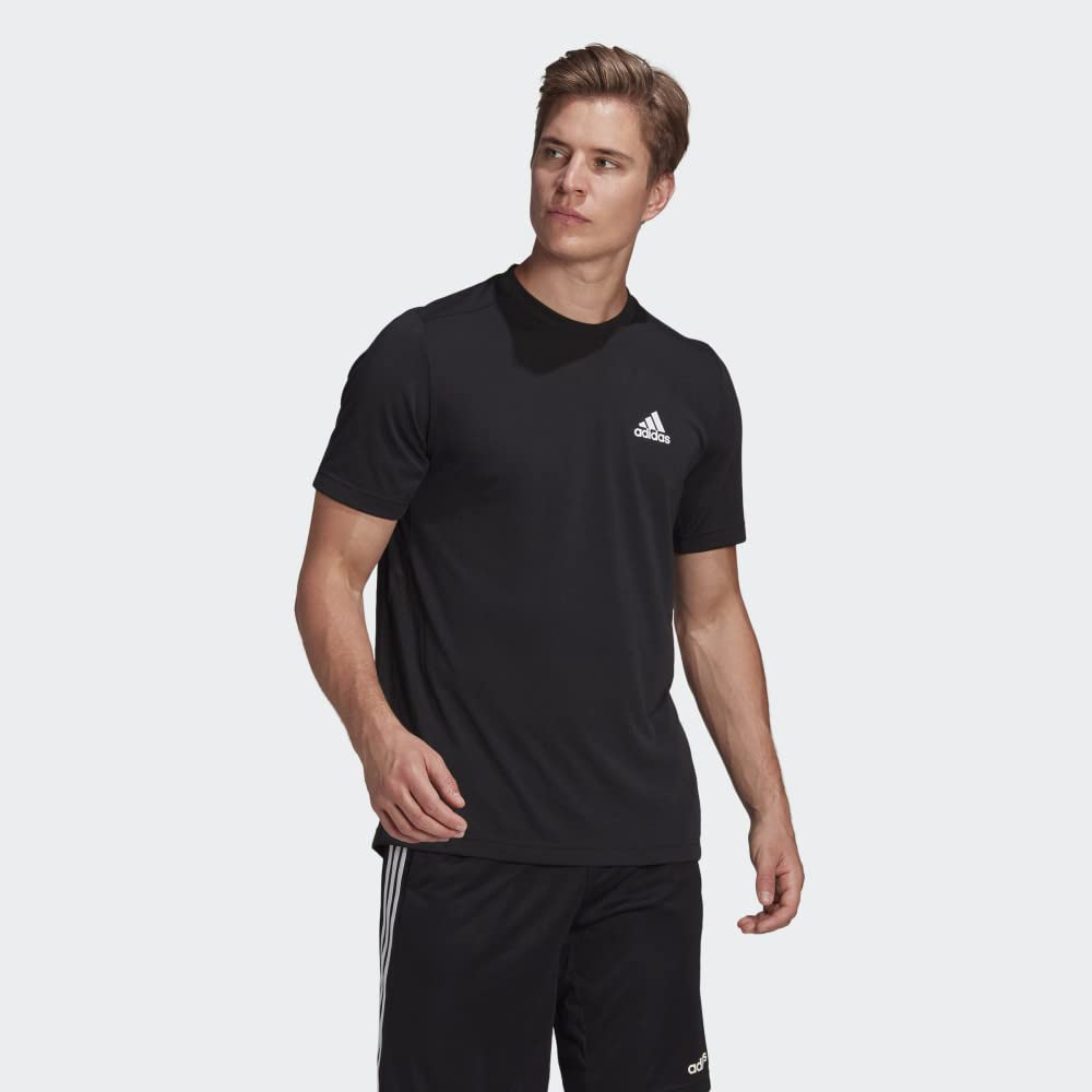 adidas mens FR Tee Black/White X-Large