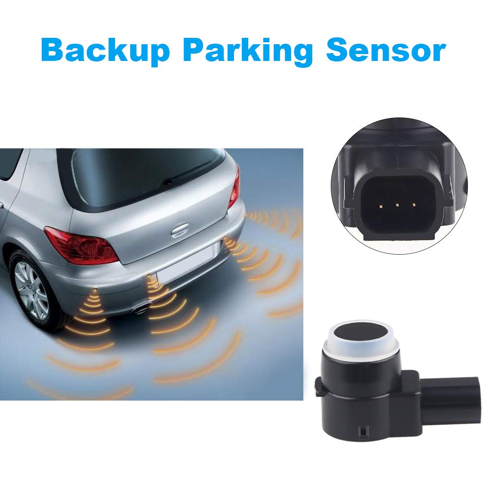 JDMON Compatible with 4Pcs Reverse Backup Parking Sensor Chevy Cadillac GMC Silverado1500 Avalanche Tahoe Escalade Rear Assist Parking Sensor Replaces 15239247,25961321,25962147,20908127,25961317