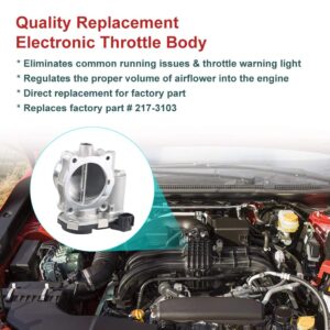 WMPHE Electronic Throttle Body Assembly Compatible with Buick Allure Cadillac CTS GMC Terrain Replace OEM 12616994 F00H600073 217-3103 - Fuel Injection Throttle Body